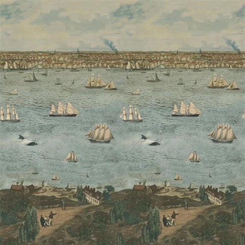 Seaport Ocean Wallpaper Panel