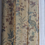 Peacock Toile Sepia Fabric