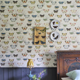 Butterfly Studies Parchment Wallpaper