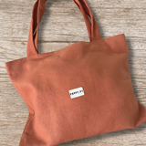 Poppy Terracotta 100% Linen Tote Bag