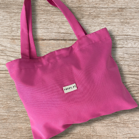 Poppy Kiraz Pink 50% Linen/Cotton Tote Bag