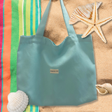 Poppy Plaj Sky 50% Linen/Cotton Tote Bag