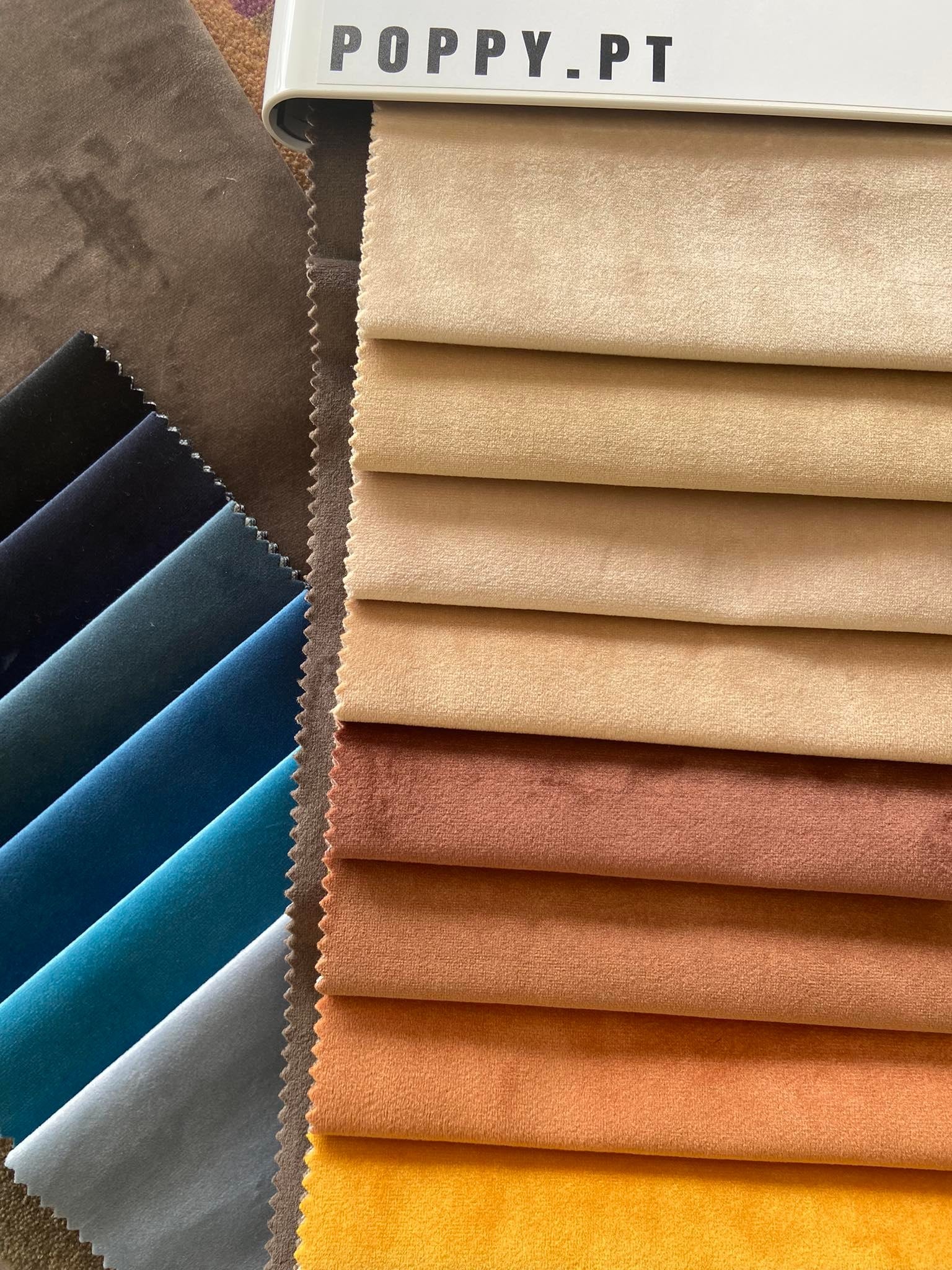 Velvety Light Blue Fabric