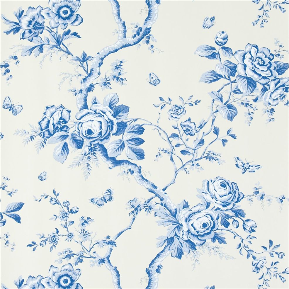 Ashfield Floral Delft Wallpaper