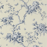 Ashfield Floral Sapphire Wallpaper