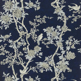 Marlowe Floral Prussian Blue Wallpaper