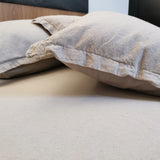 Soft Linen Bedding in Camel
