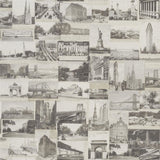 New York Postcard Stone Wallpaper