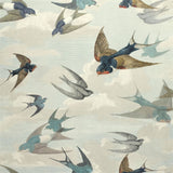Chimney Swallows Sky Blue PJD6003/01 Wallpaper