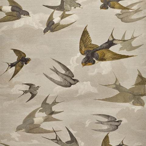 Chimney Swallows Sepia PJD6003/03 Wallpaper