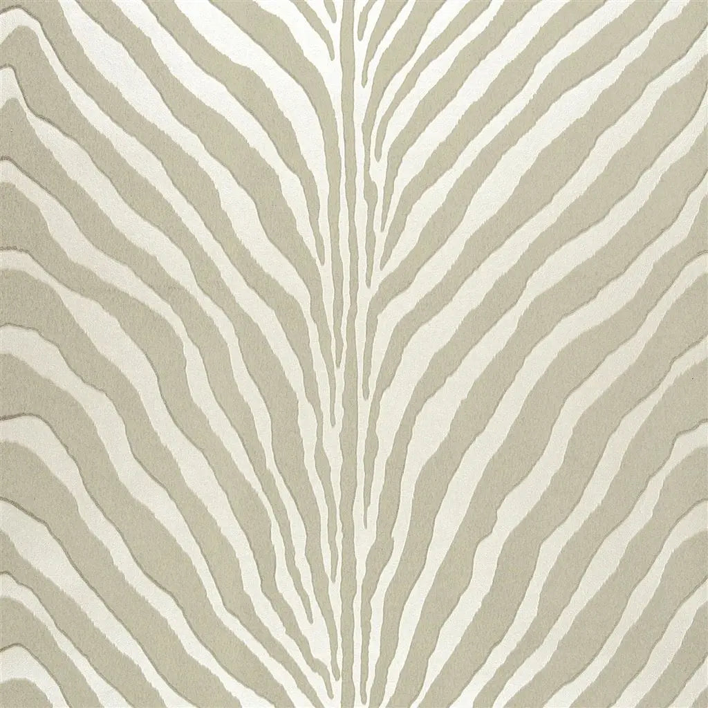 Bartlett Zebra Pearl Grey Wallpaper