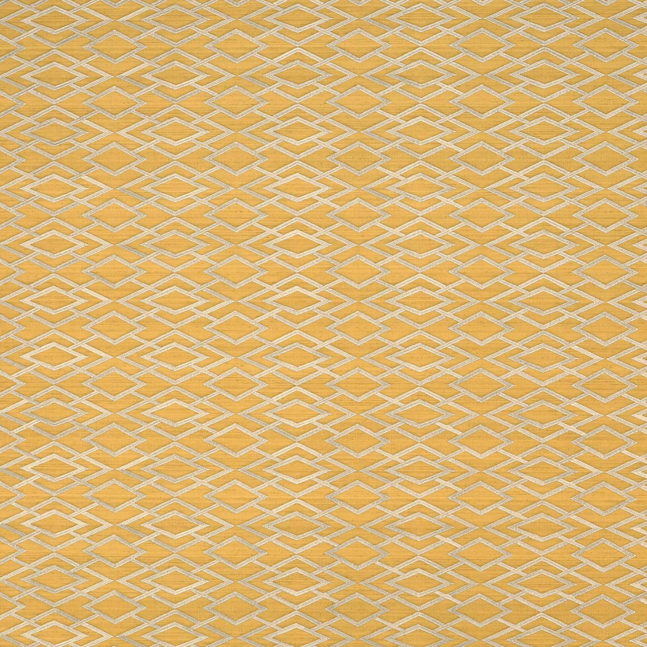 Geometric Silk Gold Wallpaper