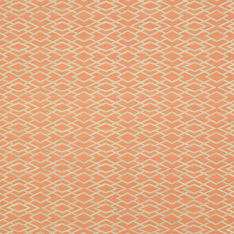 Geometric Silk Copper Wallpaper