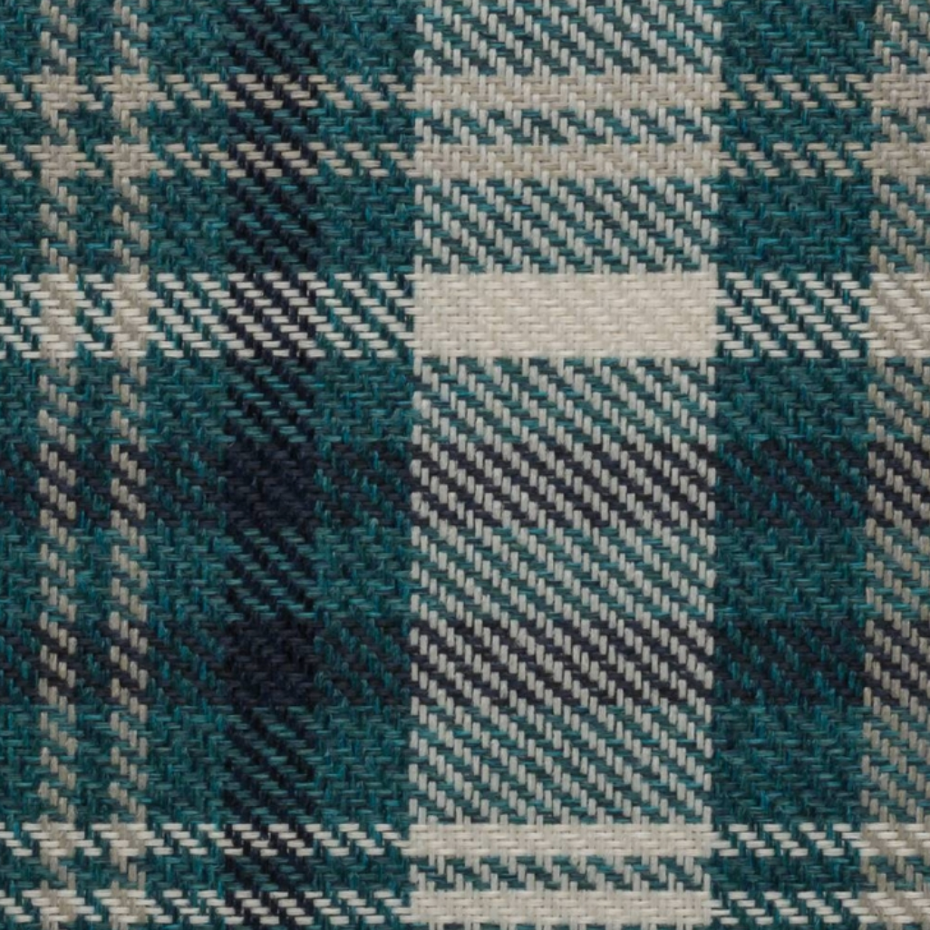 Scottish Tartan Turquoise Plaid Fabric