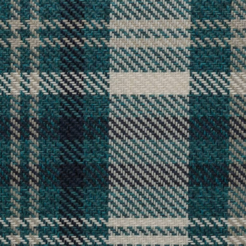Scottish Tartan Turquoise Plaid Fabric