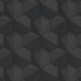 Cubes Black & Black Wallpaper