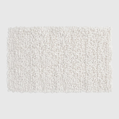 Moledo Sustainable Handwoven Rug With Upcycled Fibers in White
