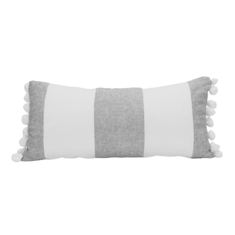 Graphite Striped Cushion