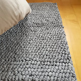 Fria Sustainable Handwoven Rug With Upcycled Fibers in Grey