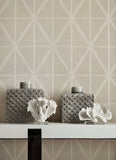 Cafe Weave Trellis Beige Wallpaper