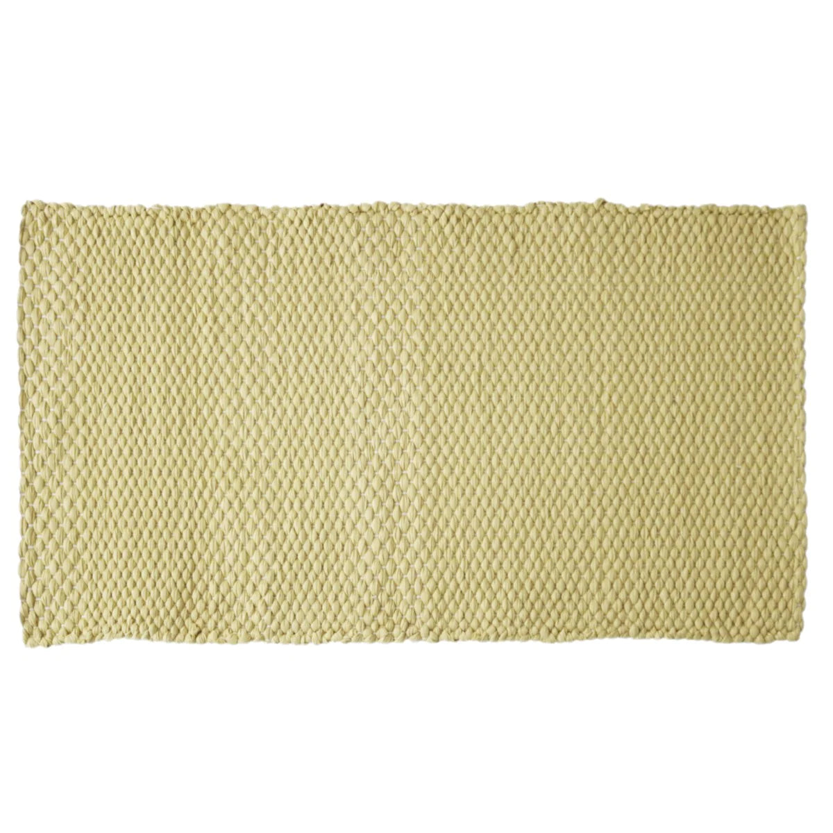 Deocriste Sustainable Rug Handwoven From Upcycled Fibers in Yellow