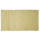 Deocriste Sustainable Rug Handwoven From Upcycled Fibers in Yellow