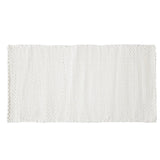 Deocriste Sustainable Rug Handwoven From Upcycled Fibers in White