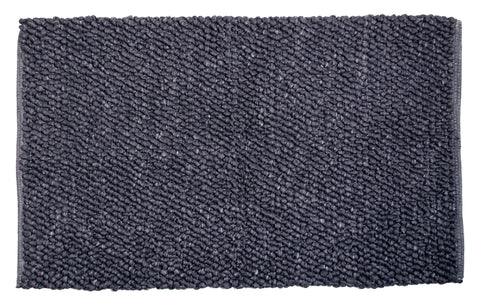 Fria Sustainable Handwoven Rug With Upcycled Fibers in Black