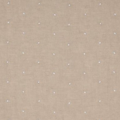 Sheer Dot Natural on White AW7859 Fabric