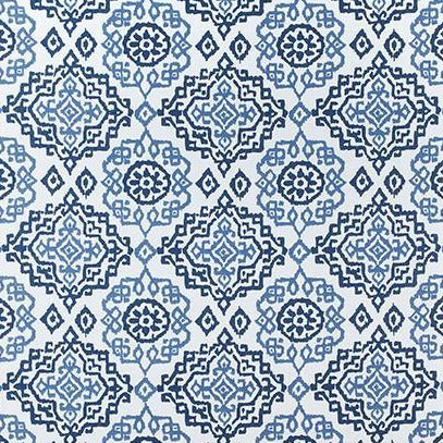 Scottsdale Blue & White AW73016 Fabric