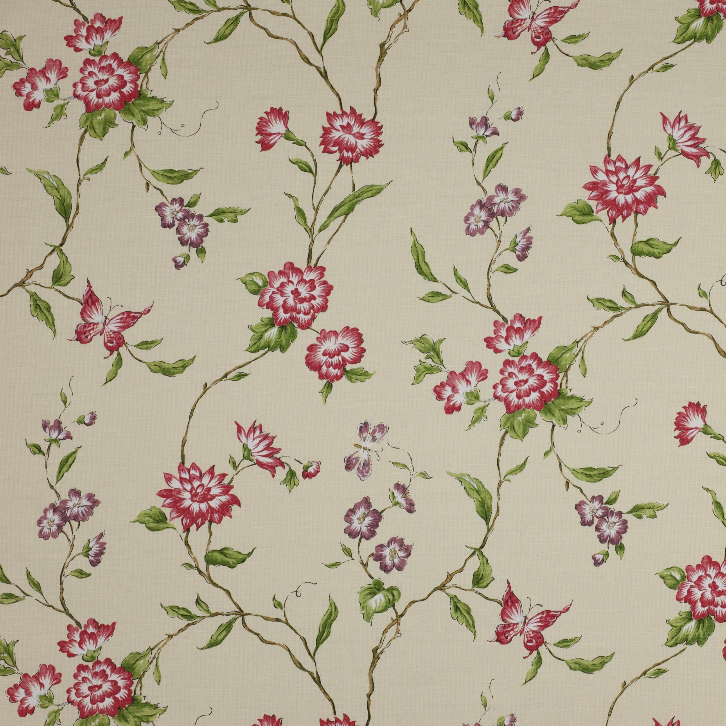 Bronte Red Green Fabric